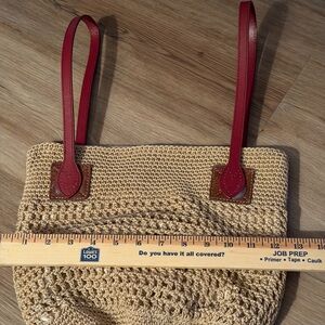The Sak Tan Woven Hobo Bag with Brown straps